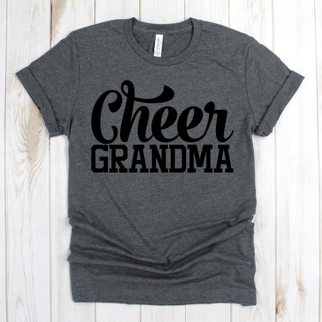 www.teestore.io-Football Shirt - Cheer Grandma Cursive Cheer - Cheer Grandma Shirt - Football Tee - Football Shirts Tshirt Funny Sarcastic Humor Comical Tee | TeeStore.io