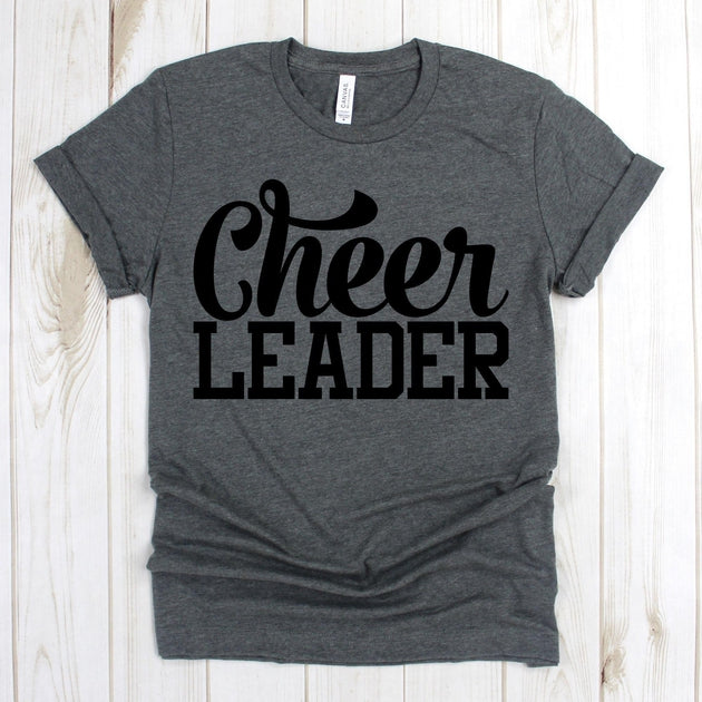 www.teestore.io-Football Shirt - Cheer Leader Cursive Cheer - Cheer Leader Shirt - Football Tee - Football Shirts Tshirt Funny Sarcastic Humor Comical Tee | TeeStore.io