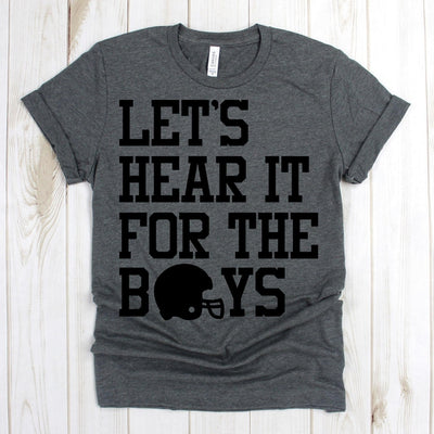 www.teestore.io-Football Shirt - Let's Hear It For The Boys Helmet O - Game Day Shirt - Football Mom Shirts - Fall Shirt