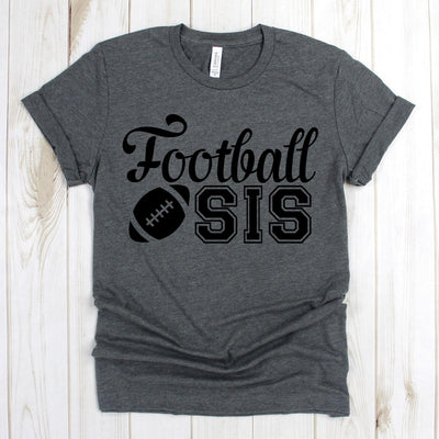 www.teestore.io-Football Sister T-Shirt - Football Sis Football - Proud Football Sister Tee - Football Sis T-Shirt - Football Shirt Tshirt Funny Sarcastic Humor Comical Tee | TeeStore.io