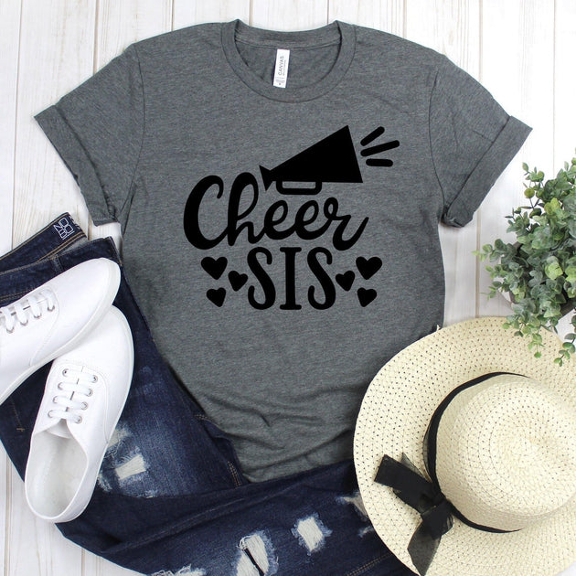 www.teestore.io-Football Tee - Cheer Sis Six Hearts - Football Shirt - Football Shirts - Football T-shirt - Football T Shirt Tshirt Funny Sarcastic Humor Comical Tee | TeeStore.io