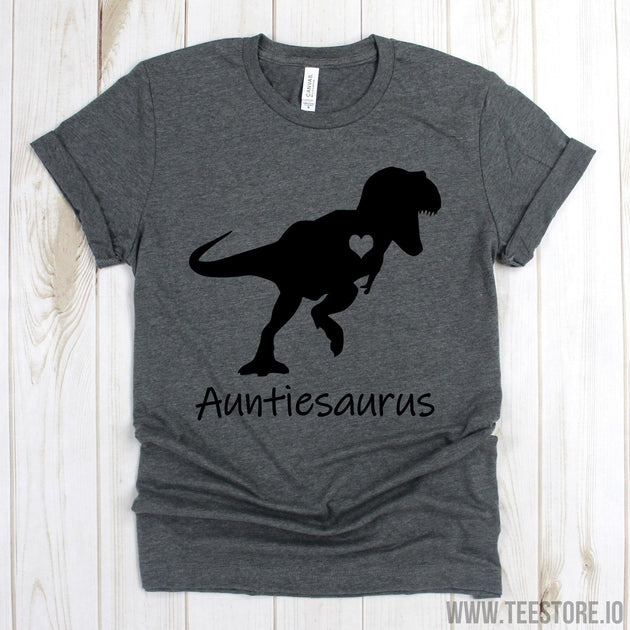 www.teestore.io-Funny Aunt Shirt - Auntiesaurus Tee Shirt - Gift For Aunt - Auntie Shirt - Auntie T Shirt Tshirt Funny Sarcastic Humor Comical Tee | TeeStore.io