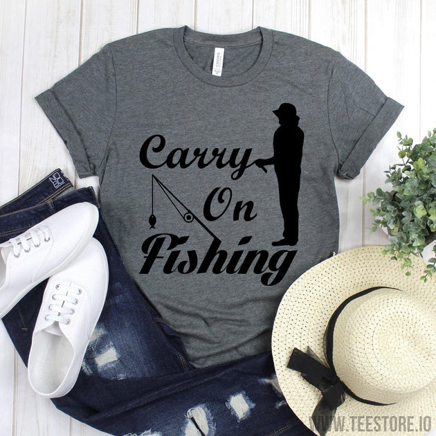 Funny Fishing Shirt - Carry On Fishing Shirt - Master Baiter - Fishing Gift  - Fisherman Gift - Gift For Dad - Gift For Husband Tshirt Funny Sarcastic  Humor Comical Tee