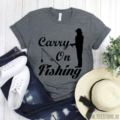 www.teestore.io-Funny Fishing Shirt - Carry On Fishing Shirt - Master Baiter - Fishing Gift - Fisherman Gift - Gift For Dad - Gift For Husband Tshirt Funny Sarcastic Humor Comical Tee | TeeStore.io