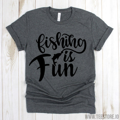 www.teestore.io-Funny Fishing Tee - Fishing Is Fun Shirt - Fisherman Gift - Fishing Tee Shirt - Funny Fishing Tshirt Tshirt Funny Sarcastic Humor Comical Tee | TeeStore.io