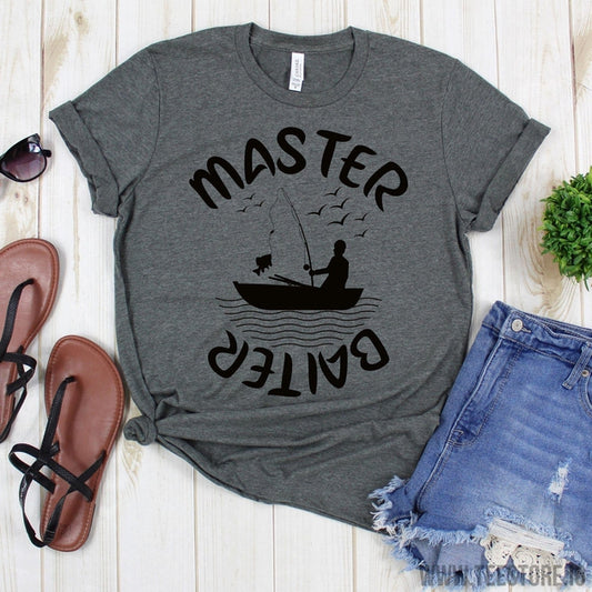 www.teestore.io-Funny Fishing TShirt - Master Baiter Tee Shirt - Fishing Shirt - Love Fishing - Funny Fishing Gift - Fishing Tees Tshirt Funny Sarcastic Humor Comical Tee | TeeStore.io