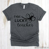 www.teestore.io-Funny Teacher Shirt - One Lucky Teacher T-shirt - Teacher Tee Shirt - Educator Tee Shirt - Teacher Shirt Tshirt Funny Sarcastic Humor Comical Tee | TeeStore.io