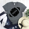 www.teestore.io-Game Day Shirt - Grunge Football Slanting Football - Football Season Tee - Christian Shirt - Football Shirt