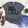 www.teestore.io-Gameday Shirt - Faith Family Football Cursive Football - Football Shirts - Football Tee Shirt - Gameday Tee Shirt