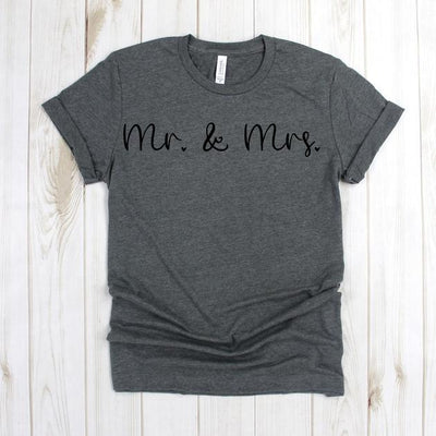 wwwteestoreio-Gift For Husband And Wife - Mrs And Mr Shirts - Mr and Mrs shirts - Mr And Mrs T Shirts - Newlywed Shirt