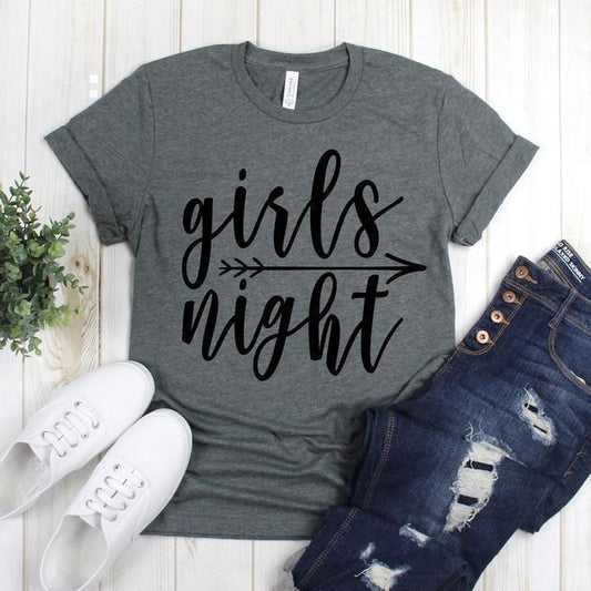wwwteestoreio-Girls Night Out Shirt - Girls Night T Shirt - Funny Drinking Shirt - Party Shirts - Wine Shirt Gift For Her