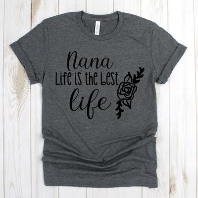 wwwteestoreio-Grandma Shirt - Life Is The Best Life Tee Shirt- Grandma To Be Shirt - New Grandma - Pregnancy Announcement - Grandma Gift