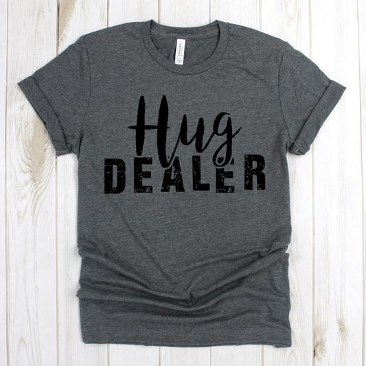 wwwteestoreio-Grandma Tee Shirt - Hug Dealer - Grandparents T Shirt - Funny Grandma Shirt - Grandmother Shirts