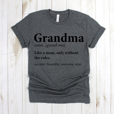 wwwteestoreio-Grandmother Gift - Grandma Definition Tee Shirt - Grandma Shirt - New Grandma Gift - Gifts For Grandmothers