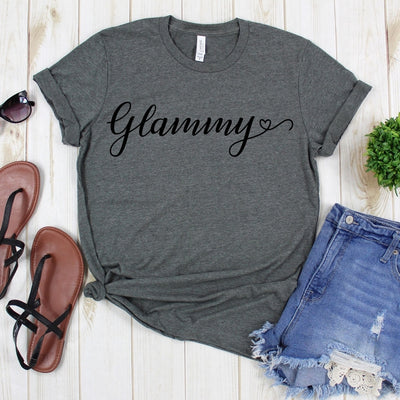 wwwteestoreio-Grandmother Tee Shirt - Glammy Shirts - Gift For Grandmother - Glammy Tee - Grandma Shirts - Glammy T Shirt