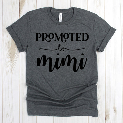 wwwteestoreio-Granny Shirt - Promoted to Mimi Shirt - Pregnancy Announcement - Grandparents to be - Shirt For Mimi - Promoted to Mimi T-shirt