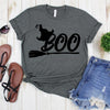 wwwteestoreio-Halloween Shirt - Boo Broom Hat Shirt - Ghost Shirt - Halloween Tee - Trick Or Treat TShirt