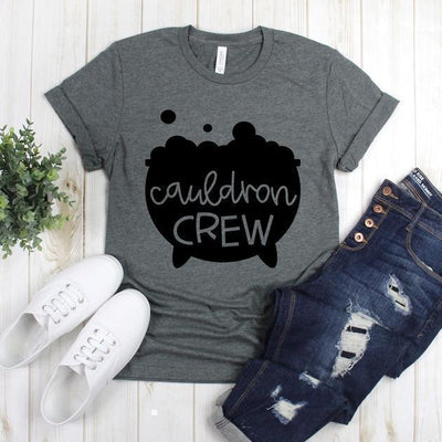 wwwteestoreio-Halloween Shirt - Cauldron Crew Boiling Pot - Witch Tee - Halloween Costume - Witch Tee Shirts