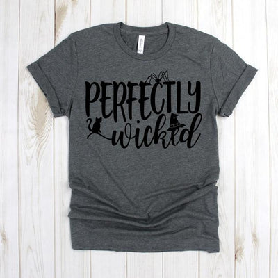 wwwteestoreio-Halloween TShirt - Perfectly Wicked Cat Spider - Witch Shirt - Fall Shirt - Boo Shirt - Hocus Pocus Shirt