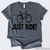 www.teestore.io-Just Ride Recumbent Bike Shirt Tshirt Funny Sarcastic Humor Comical Tee | TeeStore.io