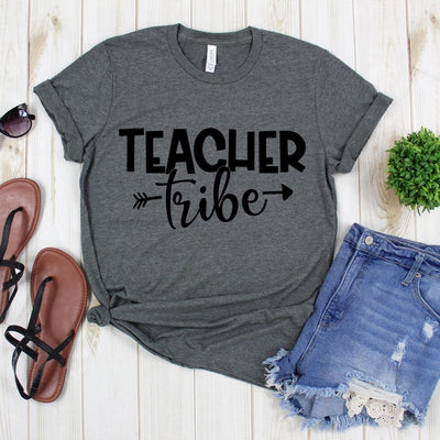 wwwteestoreio-Kinder Teacher Tee - Teacher Tribe Shirt- Kindergarten Teacher Tshirt - Funny Teacher Shirts - Teacher Gifts