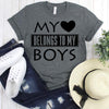 wwwteestoreio-Mama Shirt - My Heart belongs to my Boys Shirt - Mom Life T-Shirt