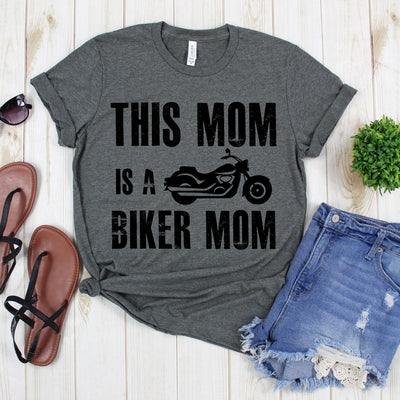 wwwteestoreio-Mom Bike Shirts - This Mom Is A Biker Mom T-shirt - Mom Shirts - Mommy Bike Tee Shirt - Funny Mother Tee Shirt