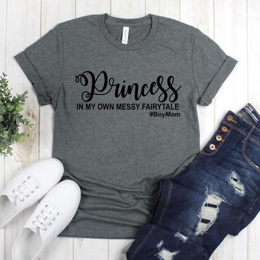 wwwteestoreio-Mom of Boys - Funny Shirt - Mother T-shirt - Shirt With Funny Sayings - Womens Clothing - Boy Mama