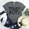 wwwteestoreio-Mom Of Boys Shirt - Mom Shirt - Raising Boys - Funny Mom Shirt - Slogan Tee - Quote Shirt - Mom Gift