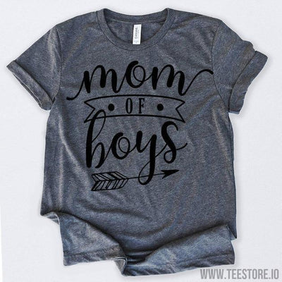 www.teestore.io-Mom Of Boys Tshirt Funny Sarcastic Humor Comical Tee | TeeStore.io