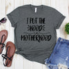 wwwteestoreio-Mom Shirt - I Put The Hood In Motherhood - Gift For Mom