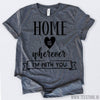 www.teestore.io-Valentines Day Shirt Home Is Where I'm With You Tshirt Funny Sarcastic Humor Comical Tee | TeeStore.io